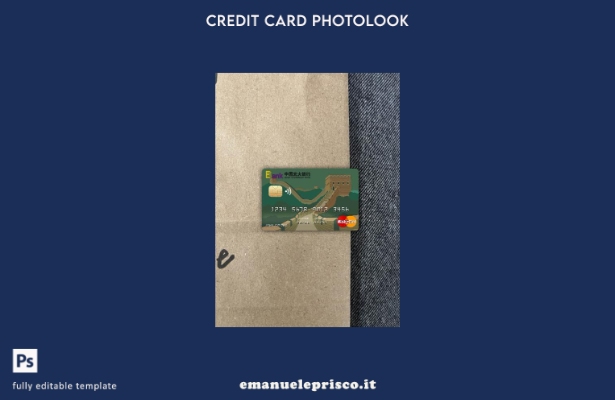 modello frontale photolook mastercard della banca cinese Everbright in stile ver